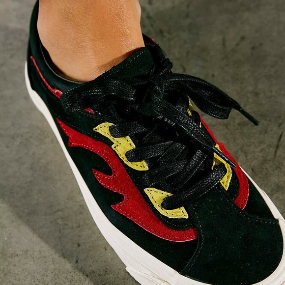 Vans Bold Ni Flame Thrower Nubuck Skate Shoes Women's Size 6.5 Ultracush Sole - Picture 10 of 13